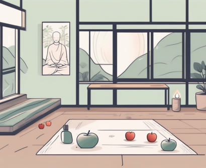A tranquil hong kong school environment with elements like a peaceful classroom