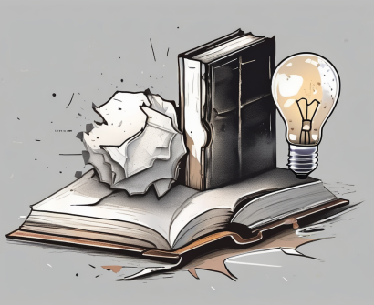 A crumbling book symbolizing thailand's education system