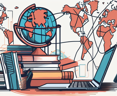 Various educational tools such as a globe
