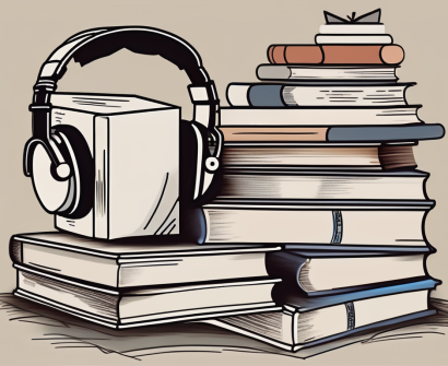 A stack of books next to a graduation cap