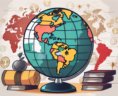 A globe focused on china