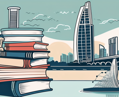 A stack of books on education and language learning