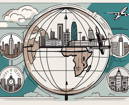 Various symbols representing international teaching