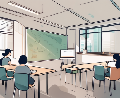 A classroom setting in hong kong