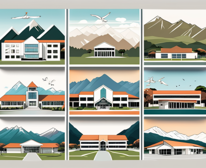 A diverse collection of international school buildings in new zealand