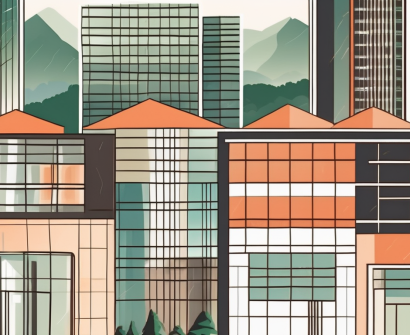 A diverse collection of seven distinct school buildings