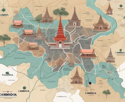 A map of cambodia