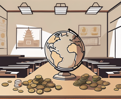 A classroom with chinese cultural elements