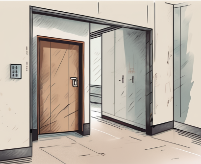 A classroom setting in china with barriers such as a locked door