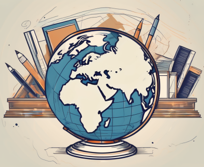A thai public school with a globe