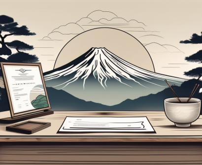 A resume placed on a traditional japanese desk