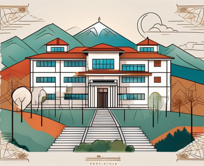 A diverse array of international school buildings in turkey