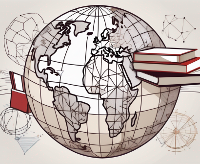 A globe with china highlighted