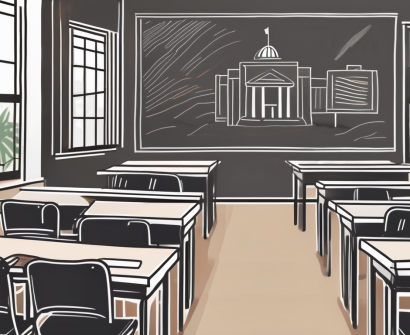 A symbolic indonesian classroom setting with textbooks