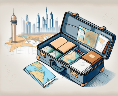 A suitcase filled with various teaching supplies