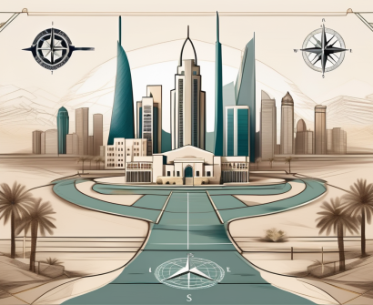 A uae landscape with prominent educational institutions