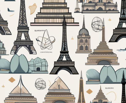 Various iconic landmarks from high-paying countries for teachers