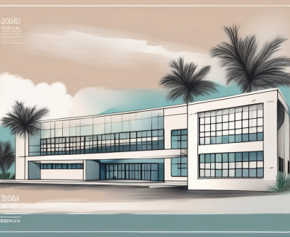A few international school buildings in bermuda with a calendar and a clock