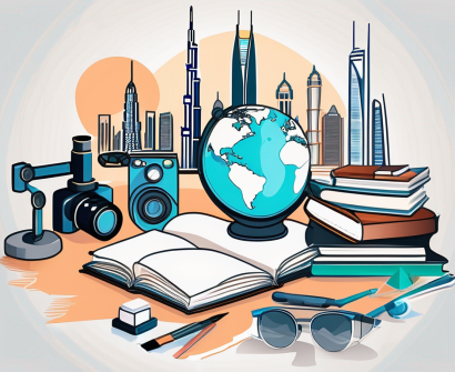 A variety of educational tools like books