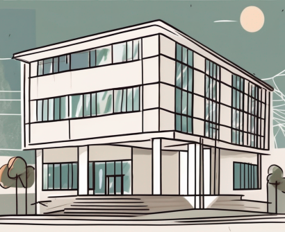 An international school building in brazil with a calendar and a clock