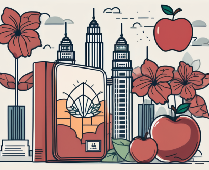 A classroom setting with malaysian cultural elements