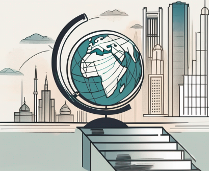 A globe with dubai highlighted