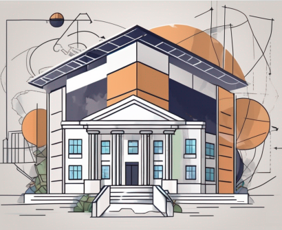 A school building in malaysia with an iqts (intelligent quotient tracking system) represented by a digital screen