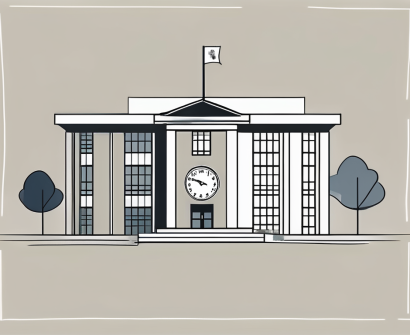 A finnish international school building with a calendar and a clock