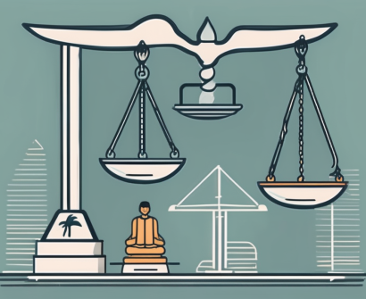 A scale balancing different iconic symbols from asean countries