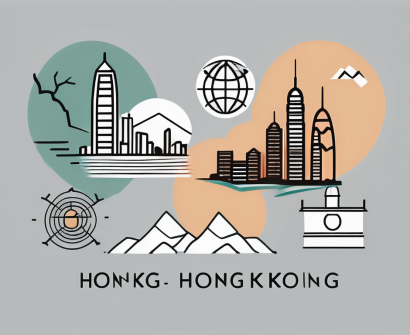 Four distinct icons representing hong kong
