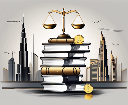 A scale balancing a stack of books symbolizing knowledge and a pile of gold coins representing salary