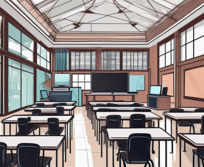 A modern classroom in malaysia