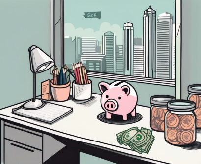 A teacher's desk in a singaporean classroom