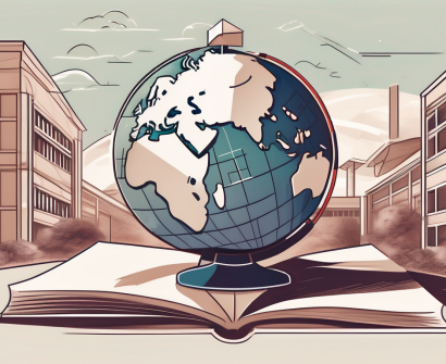 A globe focused on china