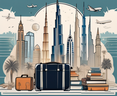 A diverse collection of landmarks in dubai