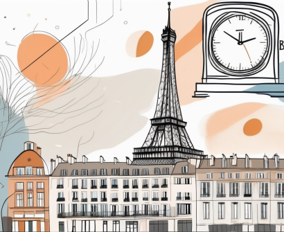 A few international schools in paris with a calendar and a clock