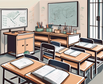 A classroom setting in china with various educational tools and resources designed for special needs education