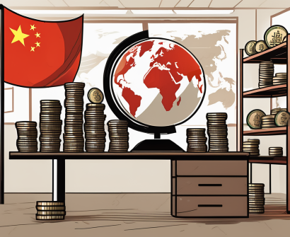 A classroom setting with a globe