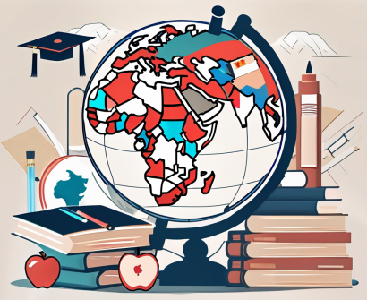 A globe with china highlighted