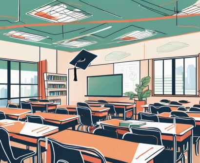 A vibrant classroom setting in hong kong