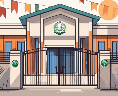 An international school building in pakistan