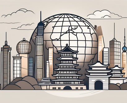 A city skyline in china
