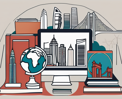 A selection of diverse educational tools such as books