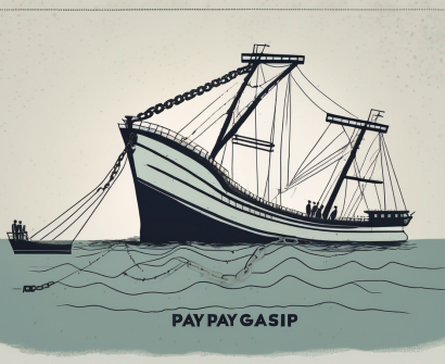 A sinking ship labeled "education" being weighed down by heavy chains labeled "pay gap" and "workload"