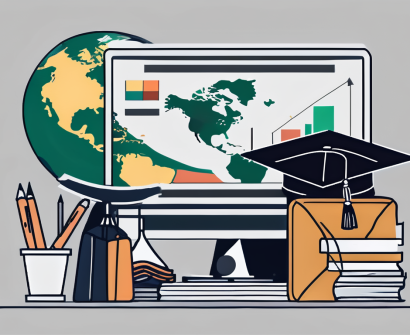 A classroom setting in singapore with a chalkboard