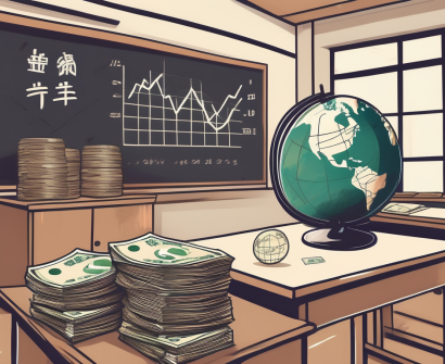 A classroom setting in china with a globe