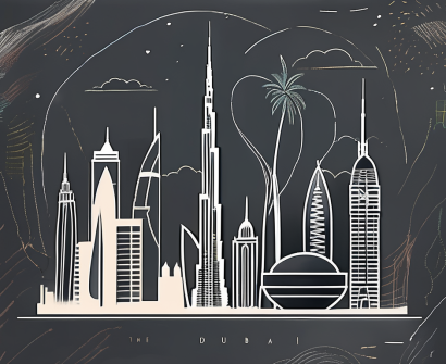 The dubai skyline