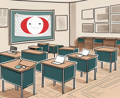 A classroom setting with diverse cultural symbols