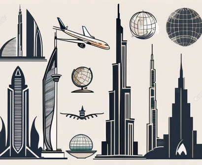 Various iconic landmarks of dubai
