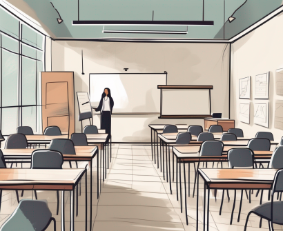 A classroom setting in dubai with diverse teaching tools and materials